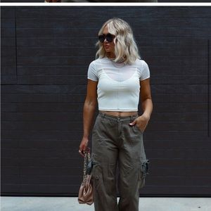 Vici Minna Sheer crop top